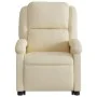 Electric reclining and lifting armchair in cream-colored fabric by , Armchairs - Ref: Foro24-3204197, Price: 329,74 €, Discou...