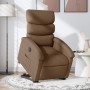 Sillón eléctrico reclinable elevable de tela marrón de , Sillones - Ref: Foro24-3204006, Precio: 299,67 €, Descuento: %