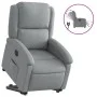 Sillón eléctrico reclinable elevable de tela gris claro de , Sillones - Ref: Foro24-3204188, Precio: 361,09 €, Descuento: %