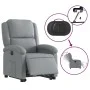 Sillón eléctrico reclinable elevable de tela gris claro de , Sillones - Ref: Foro24-3204188, Precio: 361,09 €, Descuento: %