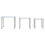 Stackable tables 3 units transparent tempered glass by vidaXL, Side tables - Ref: Foro24-249528, Price: 47,29 €, Discount: %