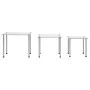 Stackable tables 3 units transparent tempered glass by vidaXL, Side tables - Ref: Foro24-249528, Price: 46,34 €, Discount: %