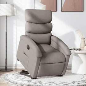 Sillón eléctrico reclinable elevable de tela gris taupe de , Sillones - Ref: Foro24-3204010, Precio: 324,50 €, Descuento: %