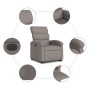 Elektrisch anhebbarer Liegestuhl aus taupegrauem Stoff von , Sessel - Ref: Foro24-3204010, Preis: 299,12 €, Rabatt: %