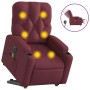 Sillón de masaje elevable eléctrico tela rojo tinto de , Sillones - Ref: Foro24-3204749, Precio: 324,87 €