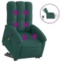 Electric reclining and lift massage armchair in dark green fabric. by , Armchairs - Ref: Foro24-3204134, Price: 345,85 €, Dis...