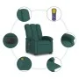 Electric reclining and lift massage armchair in dark green fabric. by , Armchairs - Ref: Foro24-3204134, Price: 345,85 €, Dis...