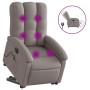 Electric reclining and lift massage armchair in taupe fabric by , Armchairs - Ref: Foro24-3204136, Price: 318,52 €, Discount: %