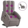 Sillón de masaje eléctrico reclinable elevable tela taupé de , Sillones - Ref: Foro24-3204136, Precio: 340,13 €, Descuento: %