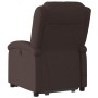Electric massage chair with liftable recliner, dark brown fabric by , Armchairs - Ref: Foro24-3204205, Price: 320,17 €, Disco...