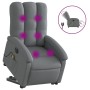 Dark gray electric reclining and lift massage chair. by , Armchairs - Ref: Foro24-3204129, Price: 352,23 €, Discount: %