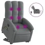 Sillón de masaje eléctrico reclinable elevable tela gris oscuro de , Sillones - Ref: Foro24-3204129, Precio: 370,05 €, Descue...