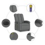 Dark gray electric reclining and lift massage chair. by , Armchairs - Ref: Foro24-3204129, Price: 352,23 €, Discount: %