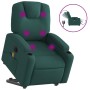 Elektrischer Massagesessel verstellbarer dunkelgrüner Stoff von , Sessel - Ref: Foro24-3204410, Preis: 320,92 €, Rabatt: %