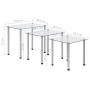 Stackable tables 3 units transparent tempered glass by vidaXL, Side tables - Ref: Foro24-249528, Price: 47,29 €, Discount: %