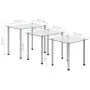 Stackable tables 3 units transparent tempered glass by vidaXL, Side tables - Ref: Foro24-249528, Price: 46,34 €, Discount: %
