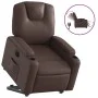 Sillón reclinable elevable eléctrico de cuero sintético marrón de , Sillones - Ref: Foro24-3204446, Precio: 335,80 €, Descuen...