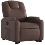 Sillón reclinable elevable eléctrico de cuero sintético marrón de , Sillones - Ref: Foro24-3204446, Precio: 335,80 €, Descuen...