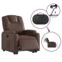 Sillón reclinable elevable eléctrico de cuero sintético marrón de , Sillones - Ref: Foro24-3204446, Precio: 335,80 €, Descuen...