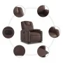 Sillón reclinable elevable eléctrico de cuero sintético marrón de , Sillones - Ref: Foro24-3204446, Precio: 335,80 €, Descuen...