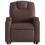 Sillón reclinable elevable eléctrico de cuero sintético marrón de , Sillones - Ref: Foro24-3204446, Precio: 335,80 €, Descuen...