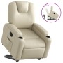 Cream-colored artificial leather reclining and lift chair by , Armchairs - Ref: Foro24-3204431, Price: 294,95 €, Discount: %