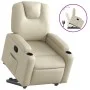 Cream-colored artificial leather reclining and lift chair by , Armchairs - Ref: Foro24-3204431, Price: 299,33 €, Discount: %