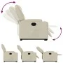 Cream-colored artificial leather reclining and lift chair by , Armchairs - Ref: Foro24-3204431, Price: 299,33 €, Discount: %
