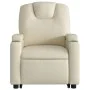 Cream-colored artificial leather reclining and lift chair by , Armchairs - Ref: Foro24-3204431, Price: 299,33 €, Discount: %
