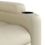 Cream-colored artificial leather reclining and lift chair by , Armchairs - Ref: Foro24-3204431, Price: 299,33 €, Discount: %