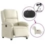 Cream Faux Leather Power Recliner by , Armchairs - Ref: Foro24-3204213, Price: 247,58 €, Discount: %