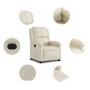 Cream Faux Leather Power Recliner by , Armchairs - Ref: Foro24-3204213, Price: 239,11 €, Discount: %