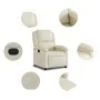 Cream Faux Leather Power Recliner by , Armchairs - Ref: Foro24-3204213, Price: 247,58 €, Discount: %
