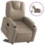 Electric lift chair in artificial leather, cappuccino color. by , Armchairs - Ref: Foro24-3204450, Price: 347,63 €, Discount: %