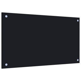 Küche Spritzschutz gehärtetes Glas schwarz 70x40 cm von vidaXL, Küchengeräte und Utensilien - Ref: Foro24-249481, Preis: 31,1...