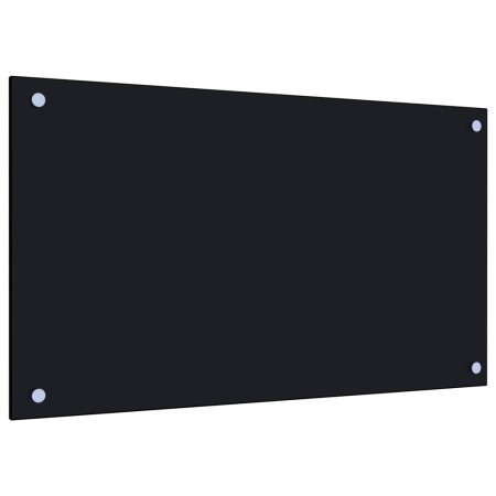 Küche Spritzschutz gehärtetes Glas schwarz 70x40 cm von vidaXL, Küchengeräte und Utensilien - Ref: Foro24-249481, Preis: 31,1...
