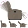 Sillón reclinable elevable cuero artificial color capuchino de , Sillones - Ref: Foro24-3204232, Precio: 308,28 €, Descuento: %