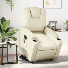 Massagesessel mit elektrischem Lift, Kunstledercreme von , Sessel - Ref: Foro24-3204452, Preis: 367,78 €, Rabatt: %