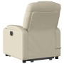 Electric lift massage armchair in synthetic cream leather by , Armchairs - Ref: Foro24-3204452, Price: 355,30 €, Discount: %