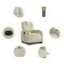Massagesessel mit elektrischem Lift, Kunstledercreme von , Sessel - Ref: Foro24-3204452, Preis: 367,78 €, Rabatt: %