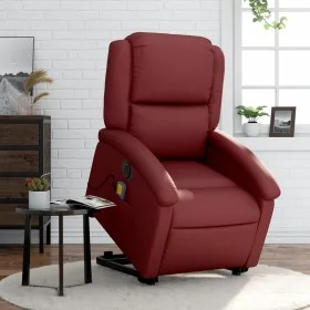 Massagesessel mit elektrischem Lift, Kunstleder rot rot von , Sessel - Ref: Foro24-3204251, Preis: 348,21 €, Rabatt: %