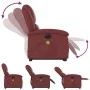 Sillón de masaje elevable eléctrico cuero artificial rojo tinto de , Sillones - Ref: Foro24-3204251, Precio: 347,96 €, Descue...