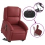 Sillón de masaje elevable eléctrico cuero artificial rojo tinto de , Sillones - Ref: Foro24-3204251, Precio: 326,32 €, Descue...