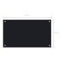 Splash protection for kitchen in black tempered glass 70x40 cm by vidaXL, Kitchen tools and utensils - Ref: Foro24-249481, Pr...