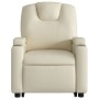 Sillón reclinable de masaje de pie cuero artificial color crema de , Sillones - Ref: Foro24-3204438, Precio: 310,92 €, Descue...