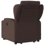 Silla de masaje reclinable de pie de tela marrón oscuro de , Sillones - Ref: Foro24-3204499, Precio: 345,07 €, Descuento: %
