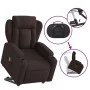 Silla de masaje reclinable de pie de tela marrón oscuro de , Sillones - Ref: Foro24-3204499, Precio: 345,07 €, Descuento: %