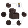 Dunkelbrauner Liege-Massagesessel aus Stoff von , Sessel - Ref: Foro24-3204499, Preis: 326,13 €, Rabatt: %