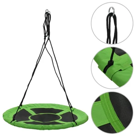 Columpio 110 cm 100 kg verde de vidaXL, Columpios y balancines - Ref: Foro24-91808, Precio: 64,20 €, Descuento: %