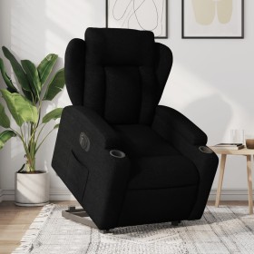 Electric reclining and lift fabric armchair in black. by , Armchairs - Ref: Foro24-3204508, Price: 327,55 €, Discount: %